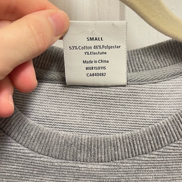 Varley Mae Boyfriend Sweater in Grey - Picture 6 of 11